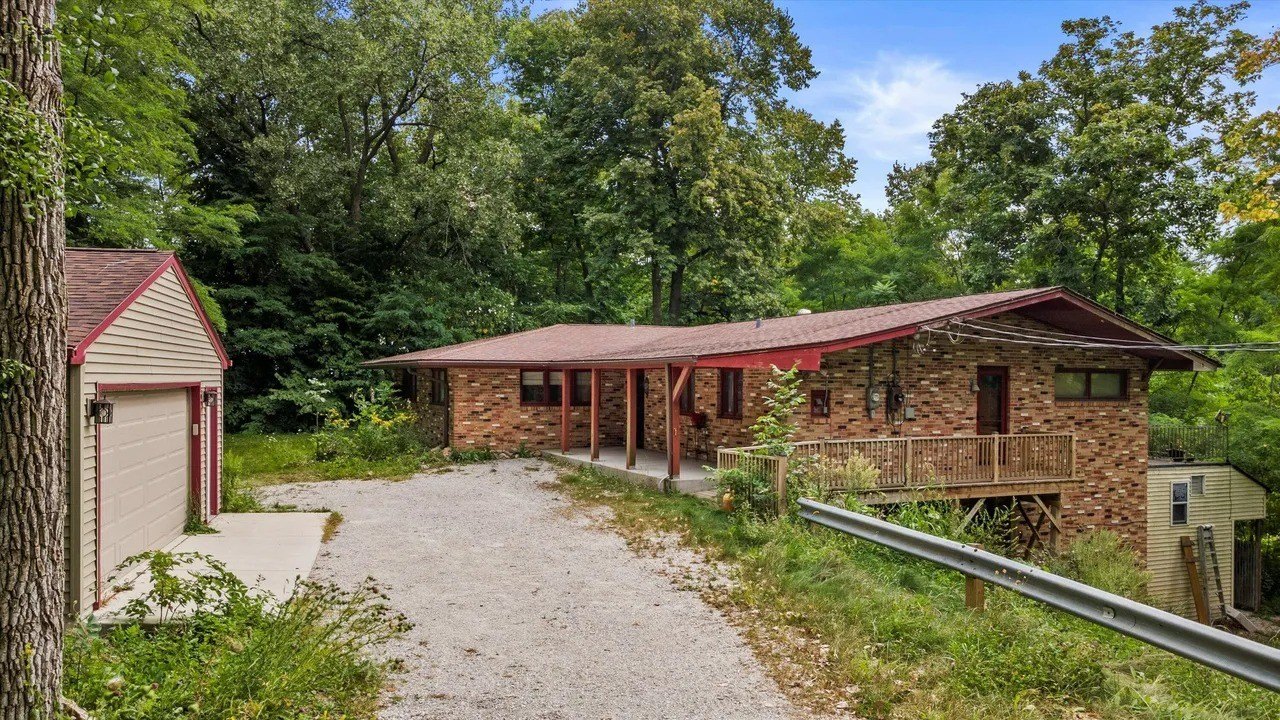 $1 Million Midcentury Modern Ranch House on Lake Michigan Holds a Wild Surprise in the Basement