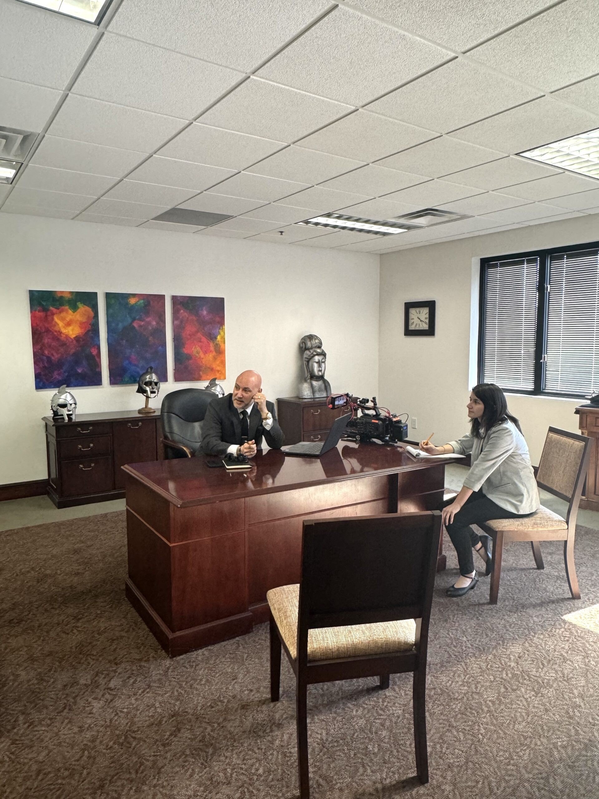 Home 57 “The Real Estate Commission” star Todd J. Drowlette works out of his Saratoga Springs, NY lake house when not in his Albany, NY office.